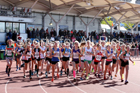 Girls under-15s  Northern 3 Stage Road Relay, SportsCity, Manchester. Photo: David T. Hewitson/Sports for All Pics
